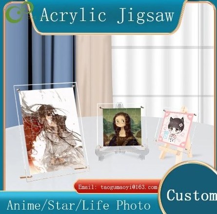 Acrylic Transparent Puzzles Game Acrylic Puzzle Board Toy Gift Ornament Photo Creative Frame