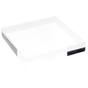 solid clear acrylic lucite square display block wholesale