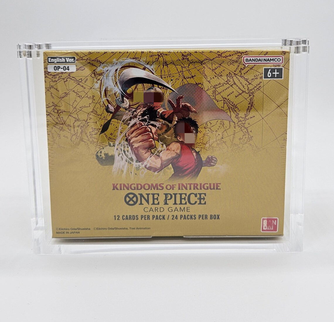 Acrylic Pokemoned one piece  box with lid Booster Display case TCG Display with strong magnets