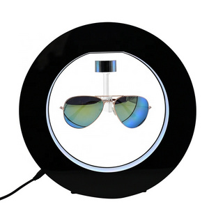 Sunglasses Display Rack Magnetic Levitation Display Rack Acrylic Luminous Rotation LED USB Recyclable