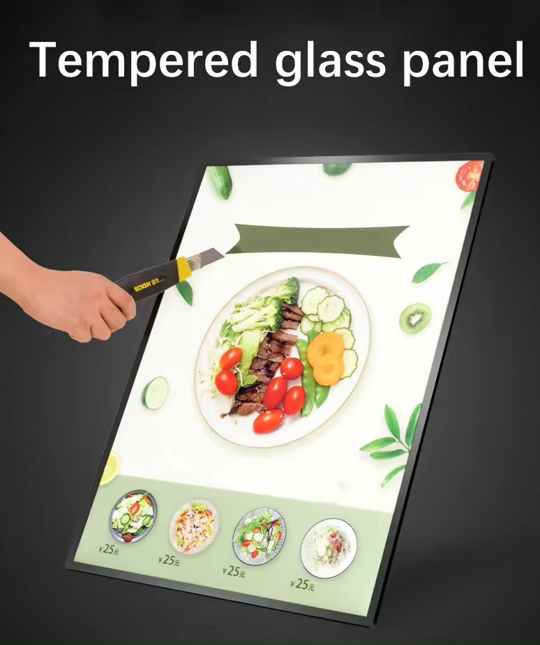 Menu price list slim advertising movie poster light box for Advertising Board Large Light Box Advertising