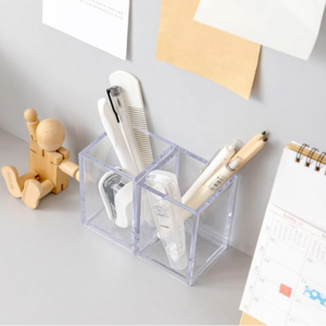 Acrylic Pencil Pen Clear Display Holder Stand For Makeup, Desk Accessories Office School ,Home Supplies Acrylic Pencil Holder