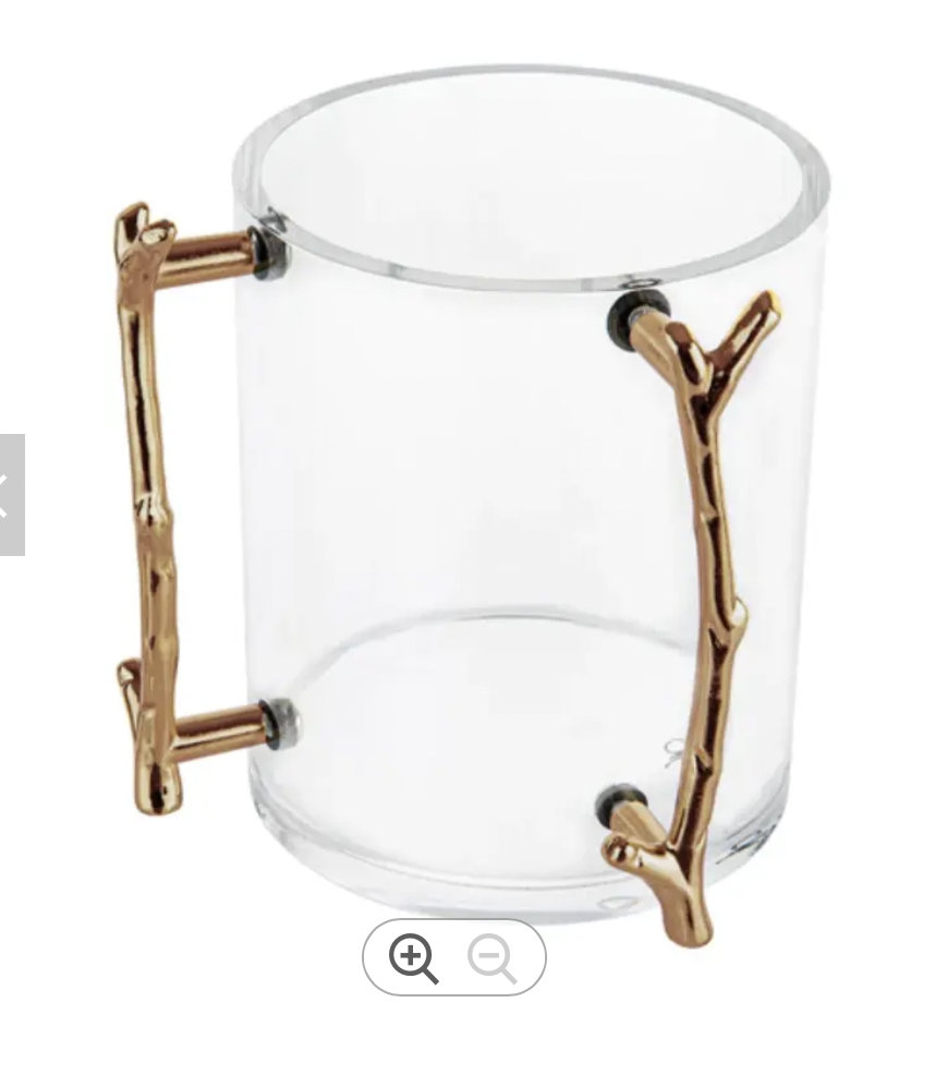 Hot selling factory transparent round plastic Jewish holiday Sabbatical double handle hand acrylic Jewish hand wash cup