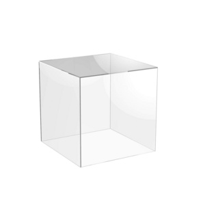 Clear Acrylic 5 Sided Display Cubes