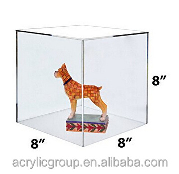 Clear Acrylic 5 Sided Display Cubes