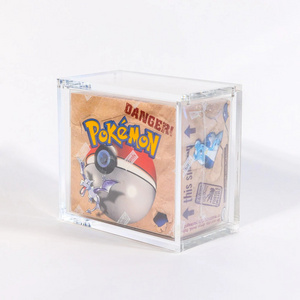 Pokemon Booster  Box Acrylic Display Case With Strong Magnets Lid