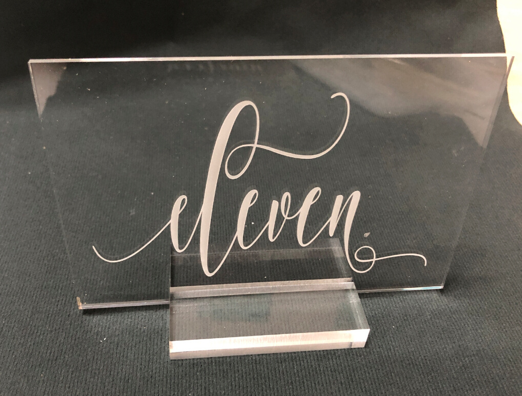 Acrylic Table Number Holder Wedding Numbers Signs Display Stand For Wedding Reception