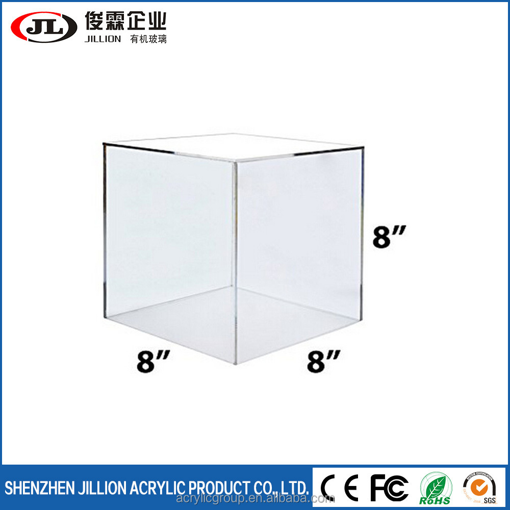 Clear Acrylic 5 Sided Display Cubes