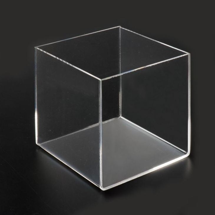 Clear Acrylic 5 Sided Display Cubes