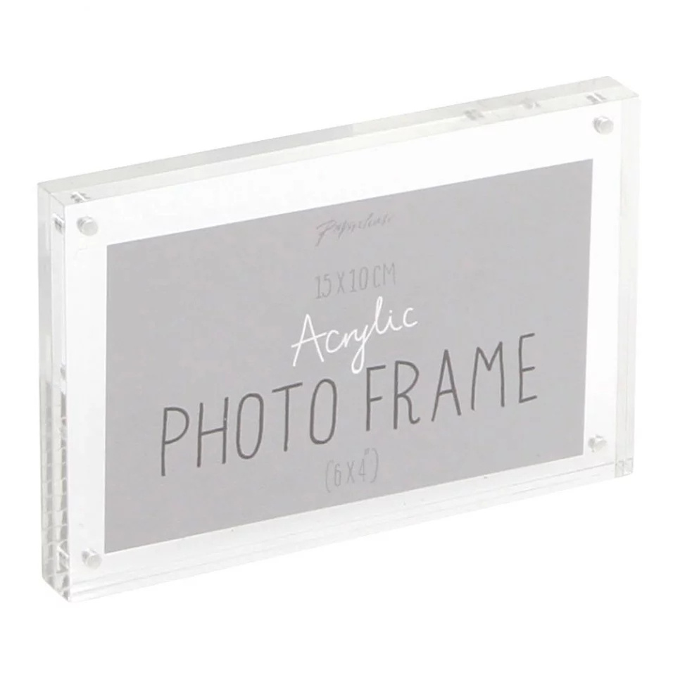 Factory Supply Desktop Clear Acrylic Magnetic  Photo Frame