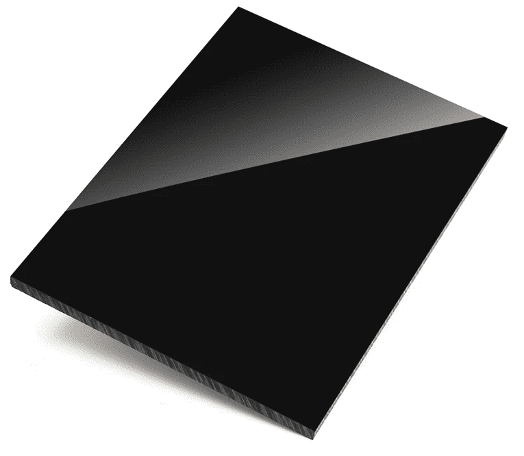 Matt black acrylic sheet black usa coloured high density Lighting Panel decorative factory