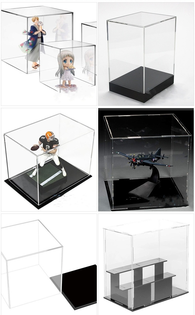 Wholesale Transparent Acrylic Display Box For Lego Model Table Top Box Cube Storage Box