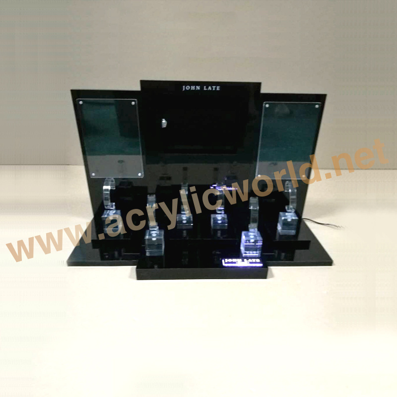 Shop acrylic counter watch display stand/acrylic watch rack/watch display stand for big brand