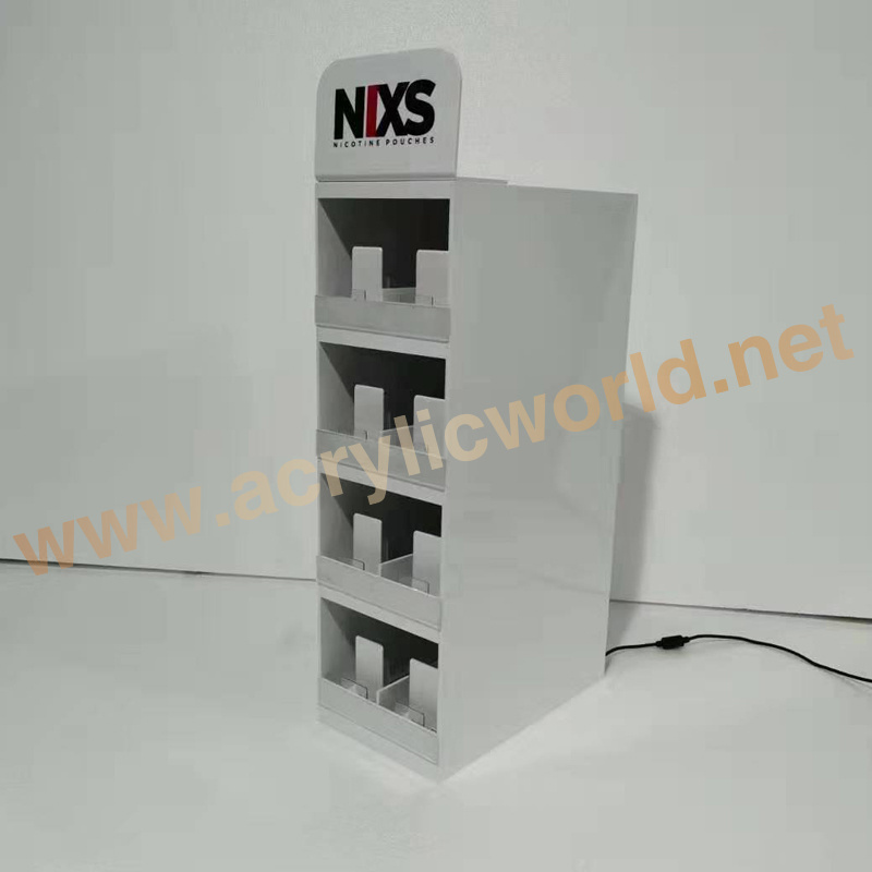 acrylic cigarette Retail bottle Display/acrylic smoke shop display rack