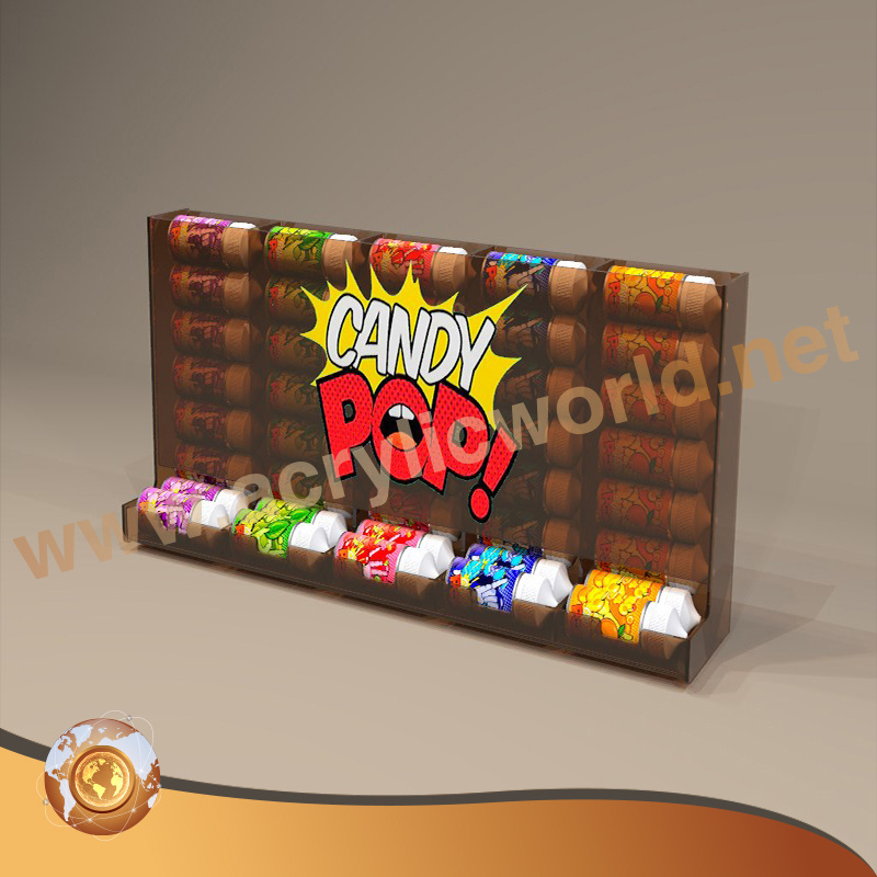 transparent acrylic candy box chocolate display stands