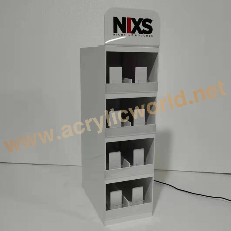 acrylic cigarette Retail bottle Display/acrylic smoke shop display rack