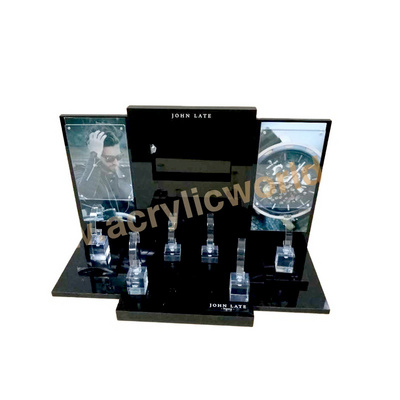 Shop acrylic counter watch display stand/acrylic watch rack/watch display stand for big brand