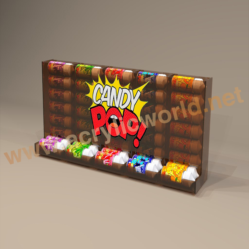 transparent acrylic candy box chocolate display stands