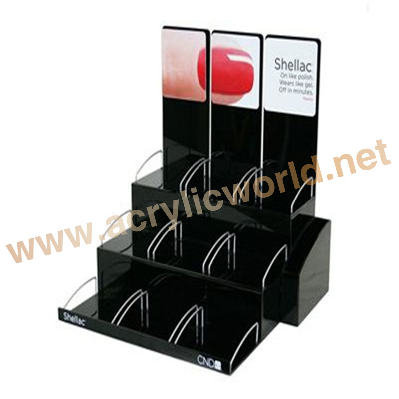 acrylic private eyelash display stand storage box/Manufacturer custom design acrylic eyelash display stand