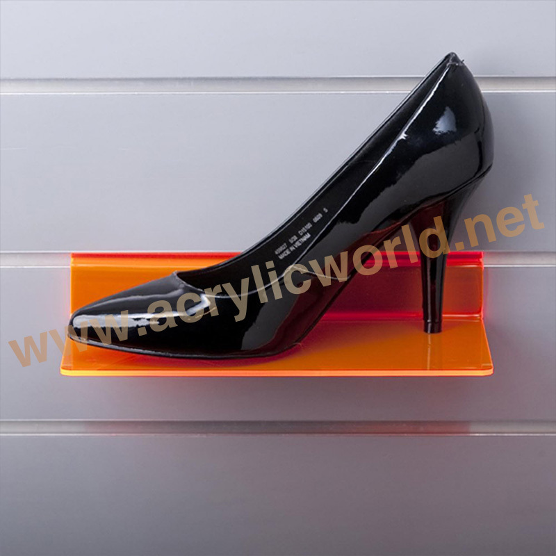 Acrylic Slatwall Shoe Wall Display, Acrylic Slatwall Shoe Wall Mount Acrylic Shoe Display Shelves, Wall Mount Shelf