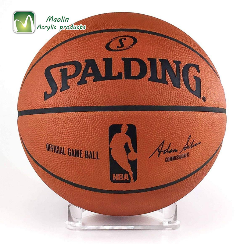 Holding Football, Basketball, Volleyball, Bowling Ball or Soccer Ball Acrylic Ball Display Stand or Holder