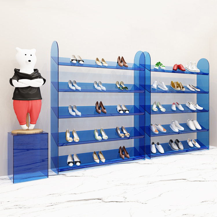 Hot Sales Customized Store Acrylic Display Shelf for Shoes Display Stand