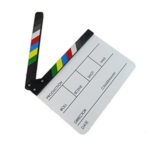 Wholesale Acrylic Professional Clapper Board For TV Film Home Movie Action Scene Director Film Clapboard