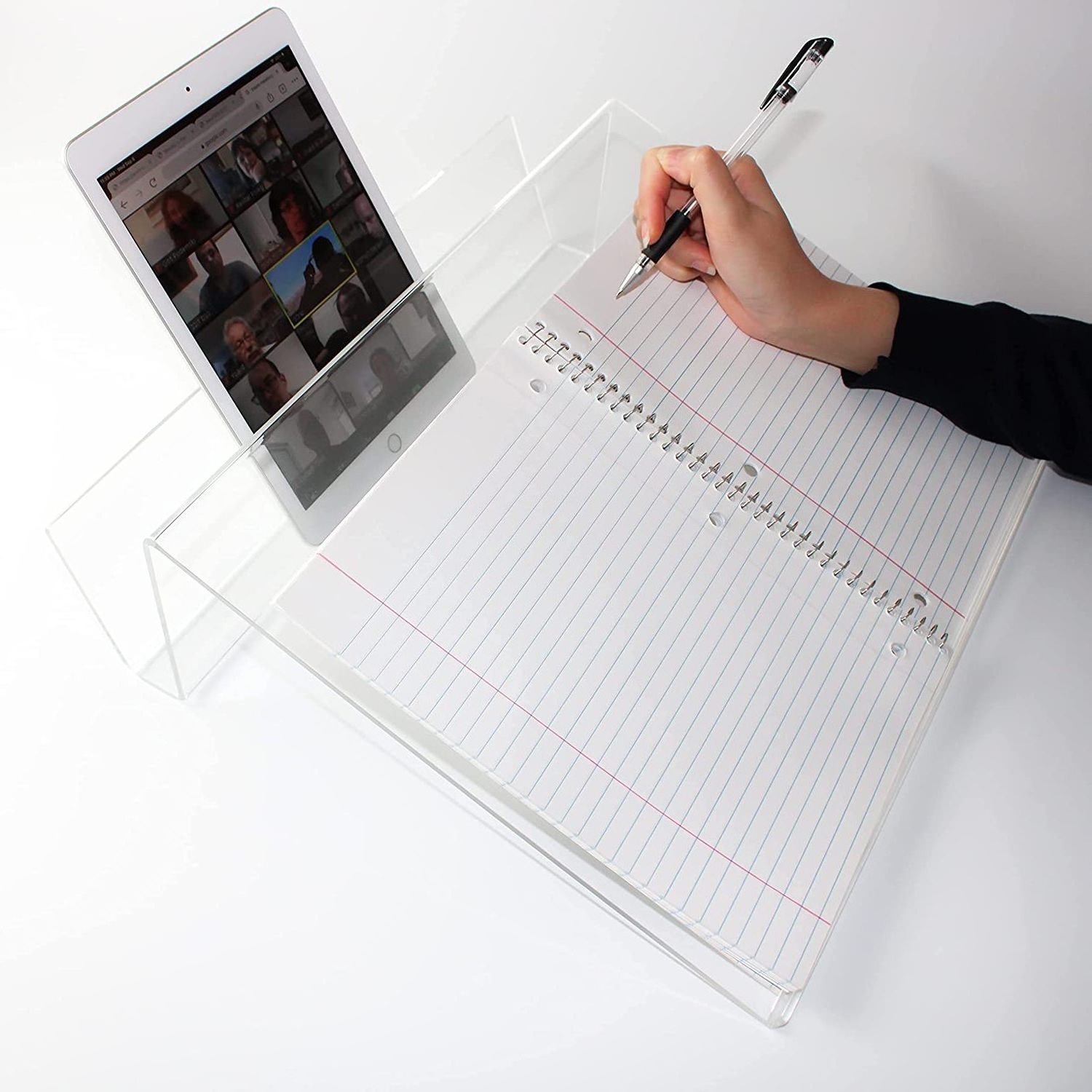 Clear Design Slant Board Painting Board Support Rack Portable Reading Shelf Acrylic Writing Pad for Laptop