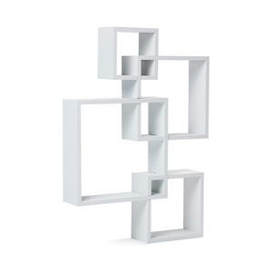 Hot Selling 4 Cube Shelving Solution Intersecting Wall Mounted Squares Acrylic Floating Shelf