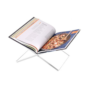 Transparent Clear Large Acrylic Book Display Stand Holder for Cookbook Art Book Bible Guest Book