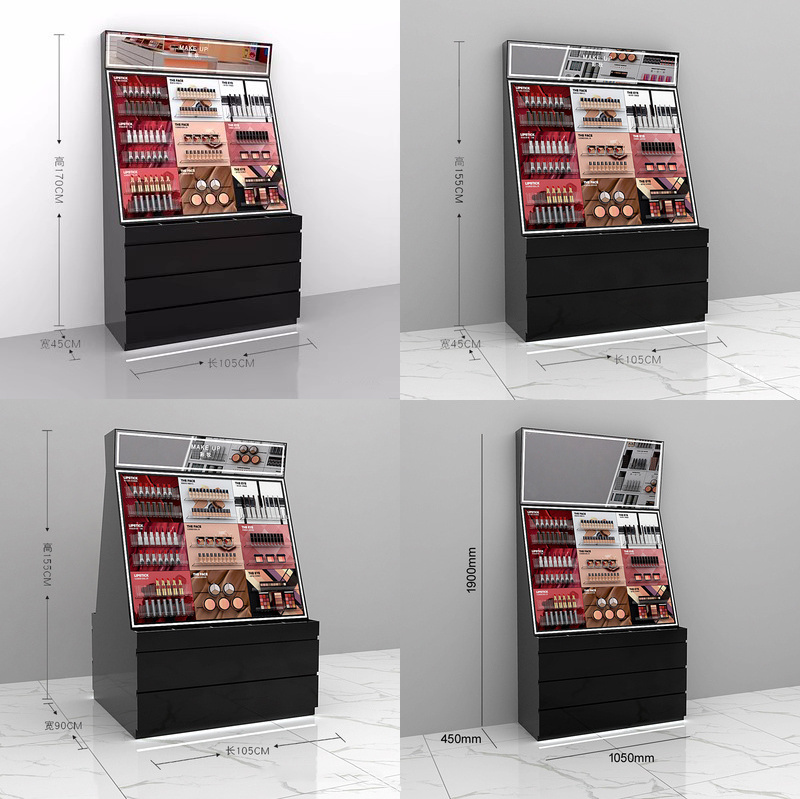 Cosmetics Beauty Shop Skincare Store Wall Shelf Beauty Salon Makeup Display Cabinet Shelves