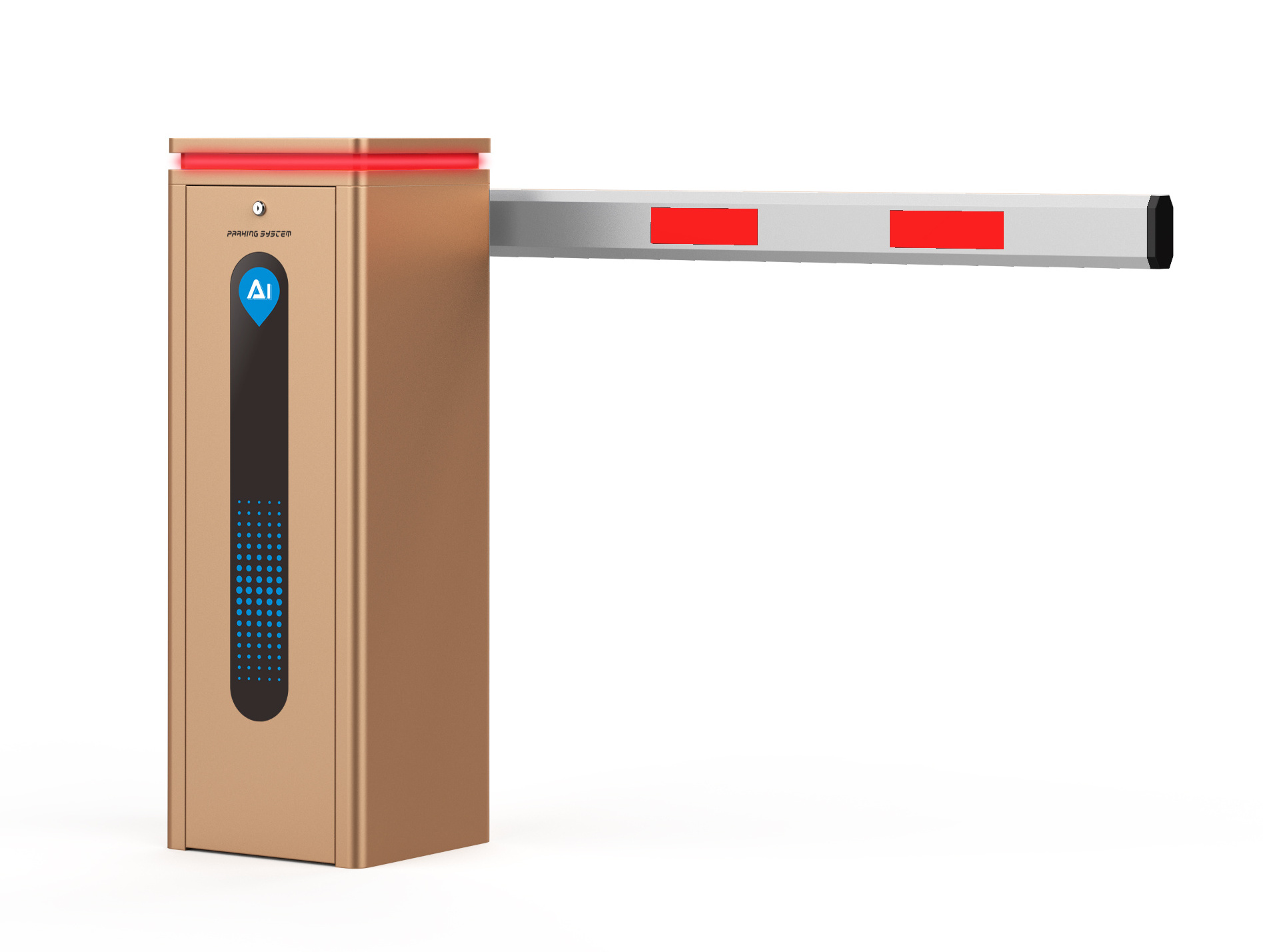 3-6m Automatic Boom Barrier Gate System Hotel Garage Use Drop Arm Barrier Gate For Car Parking