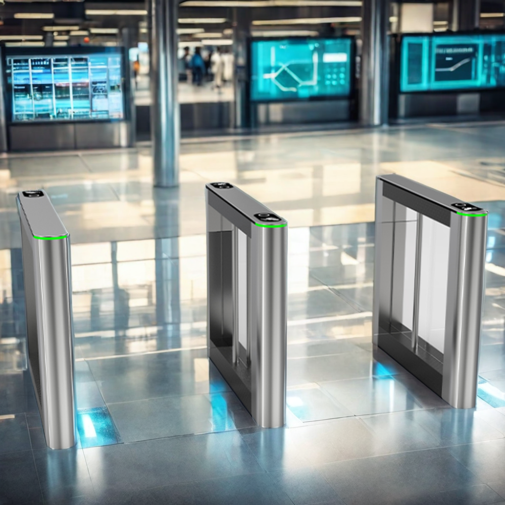 High-Speed Triple Anti-Clamp Barrier Turnstiles Revolving Door Access Control Swinging Door