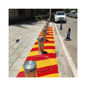 Retractable Bollard Pole Rising Parking barrier Automatic Bollard Driveway Road Traffic Hydraulic Secured Road Blocker