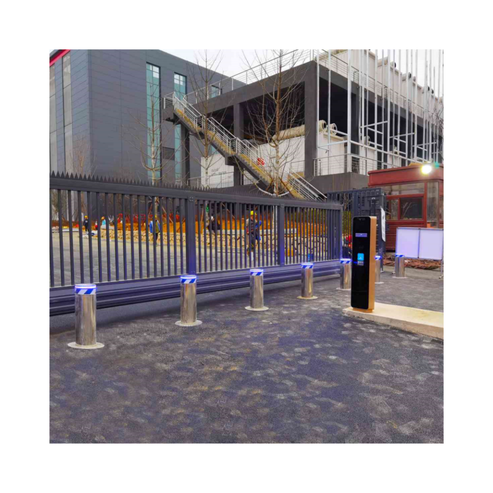 Driveway Residential Bollards Pillar Car Parking With Control Box Automatic Electric Bollard