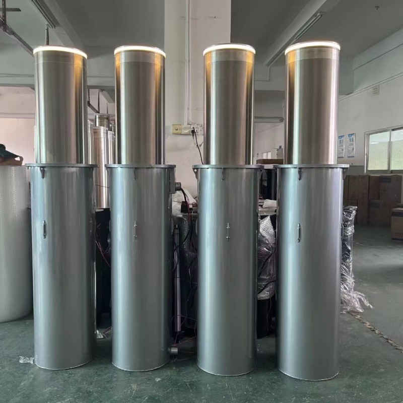 Automatic Manual Gas Actuator Rising Retractable Bollards Safety Barricade Road Barrier Bollard