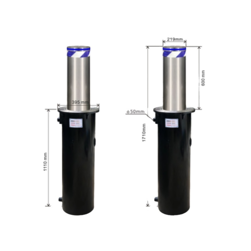 Automatic Retractable Hydraulic Bollards Car Parking Bollard Safeti Road Brocker Driveway Residential Bollard Post For Outdoor