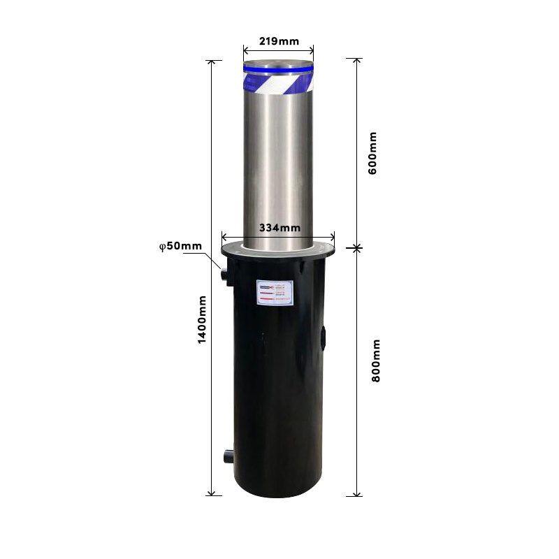 Automatic Hydraulic Bollard 304 Stainless Steel Lifting Column Cutting Retractable 304 Stainless Steel Bollards