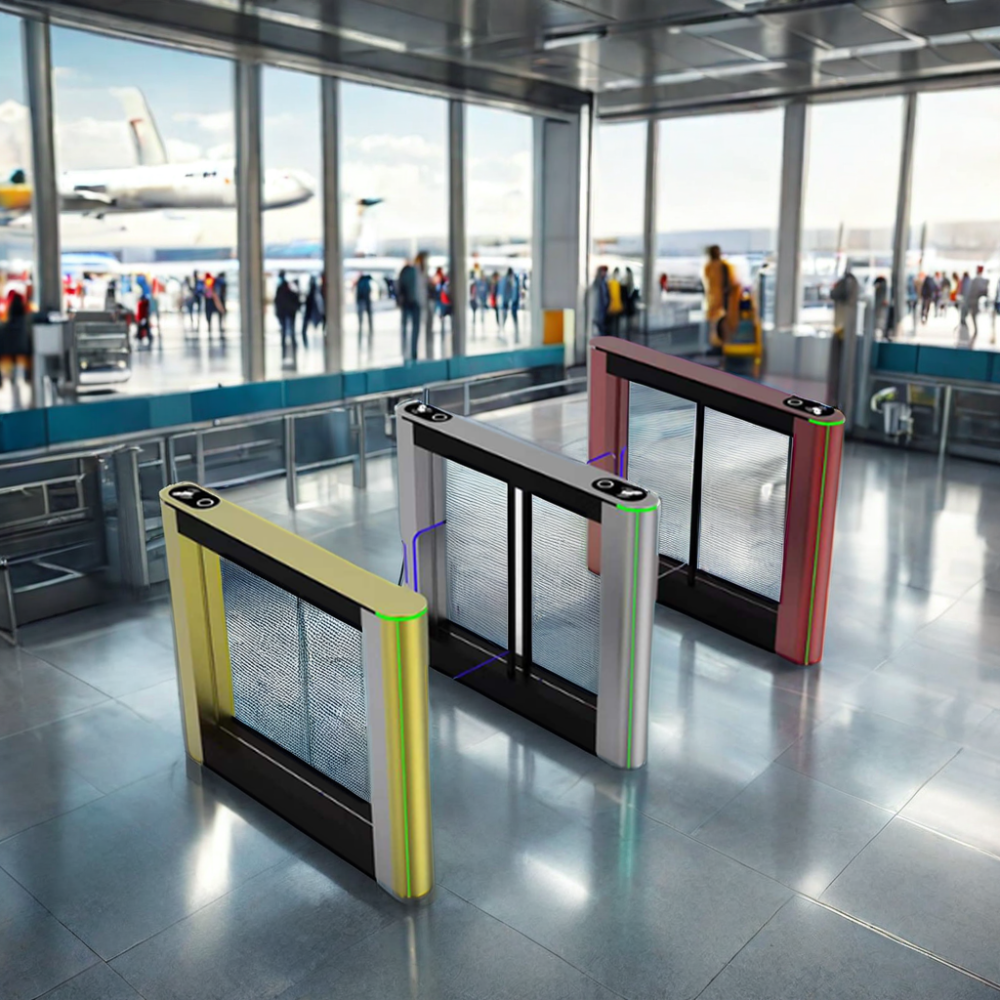 High-Speed Triple Anti-Clamp Barrier Turnstiles Revolving Door Access Control Swinging Door