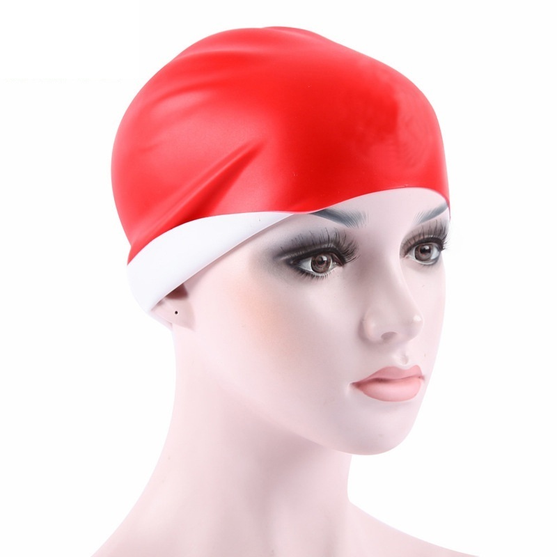 Seamless 3D Silicone Swimming Cap 3D swim cap Dome swim cap with customized logo