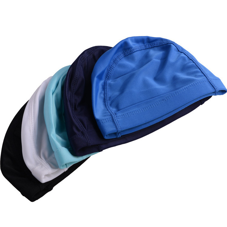 Various Color Nylon swim hats Spandex Swim hats Fabric Swimming hats With Customized Logo