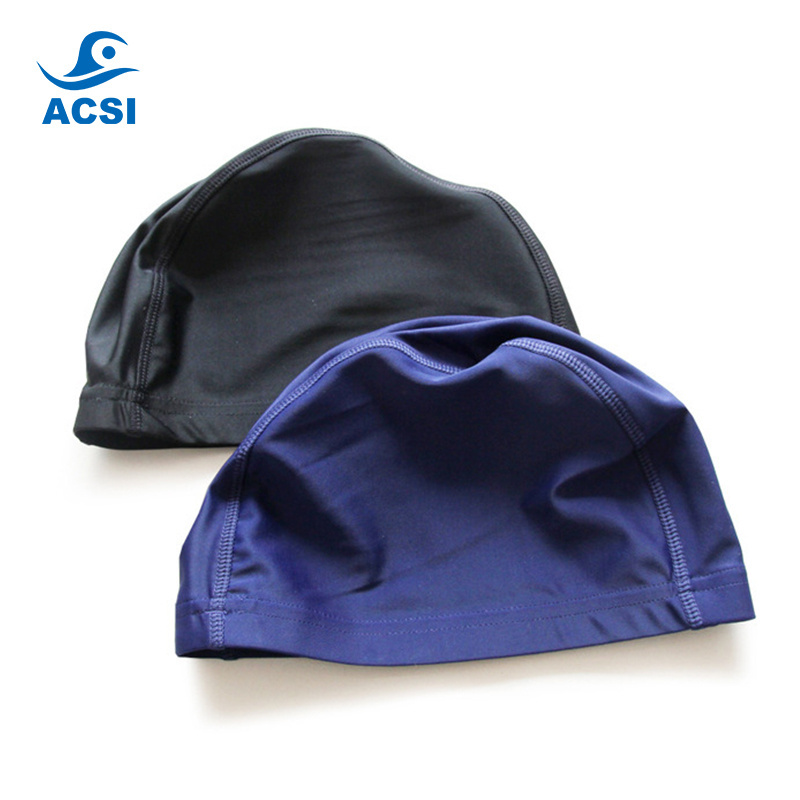 Various Color Nylon swim hats Spandex Swim hats Fabric Swimming hats With Customized Logo