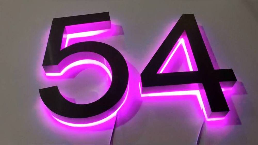 Custom 3D Backlit Number Sign LED Address Sign House Lighted Numbers LED Backlit Door Number