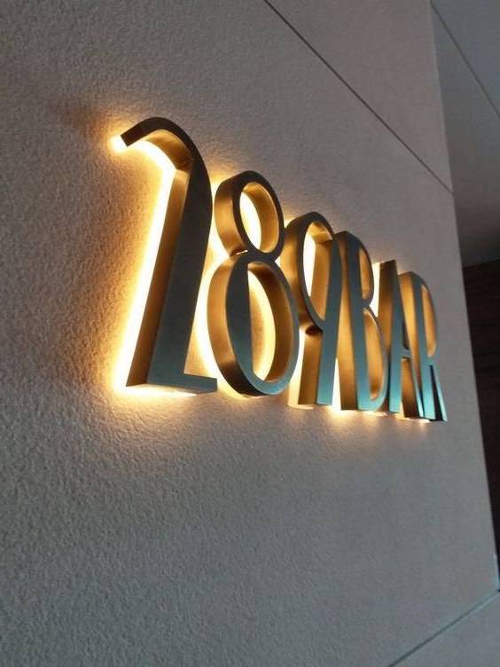 Custom 3D Backlit Number Sign LED Address Sign House Lighted Numbers LED Backlit Door Number