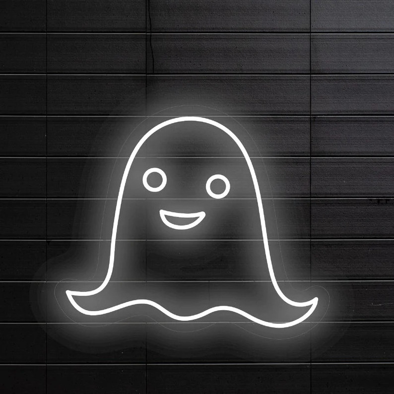 Halloween Decoration Neon Lights Neon Spooky Ghost Neon Sign LED Light for Halloween Party