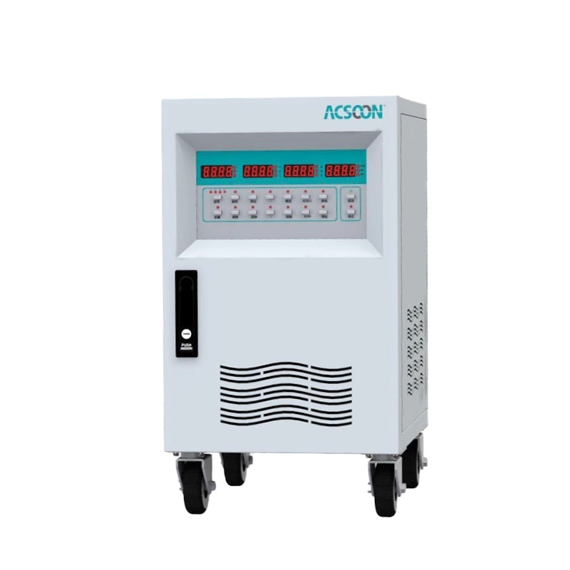 Acsoon 100kVA three phase ac voltage stabilizer servo motor AVR static silicon controlled voltage regulator