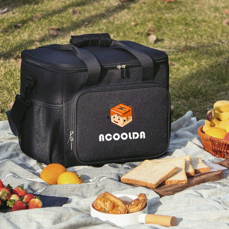 Customized cooler bag for food  keep warm food delivery insulated thermal lunch cooler bag portable picnic bag