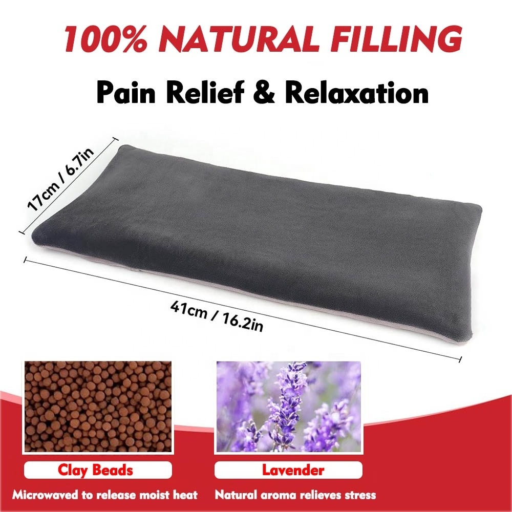 microwave flaxseed heating pad hot cold therapy heating pad moist heat pack reusable for neck shoulder muscle pain