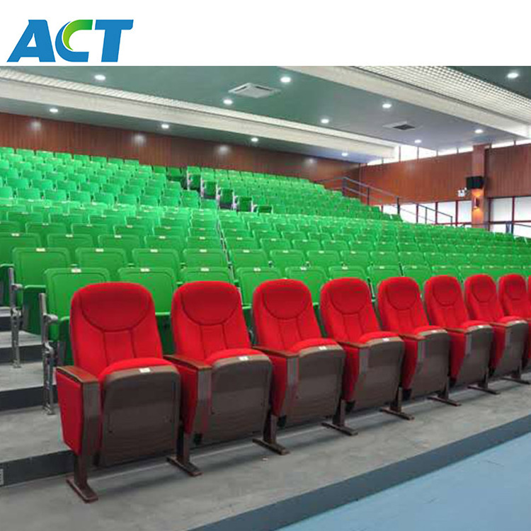 Indoor use fabric covered cushion seat, hall theater seat, VVIP stadium seating