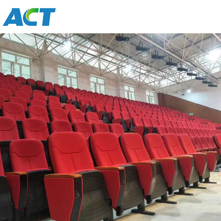 Indoor use fabric covered cushion seat, hall theater seat, VVIP stadium seating